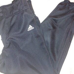 Adidas softball pant size small closed hem in black